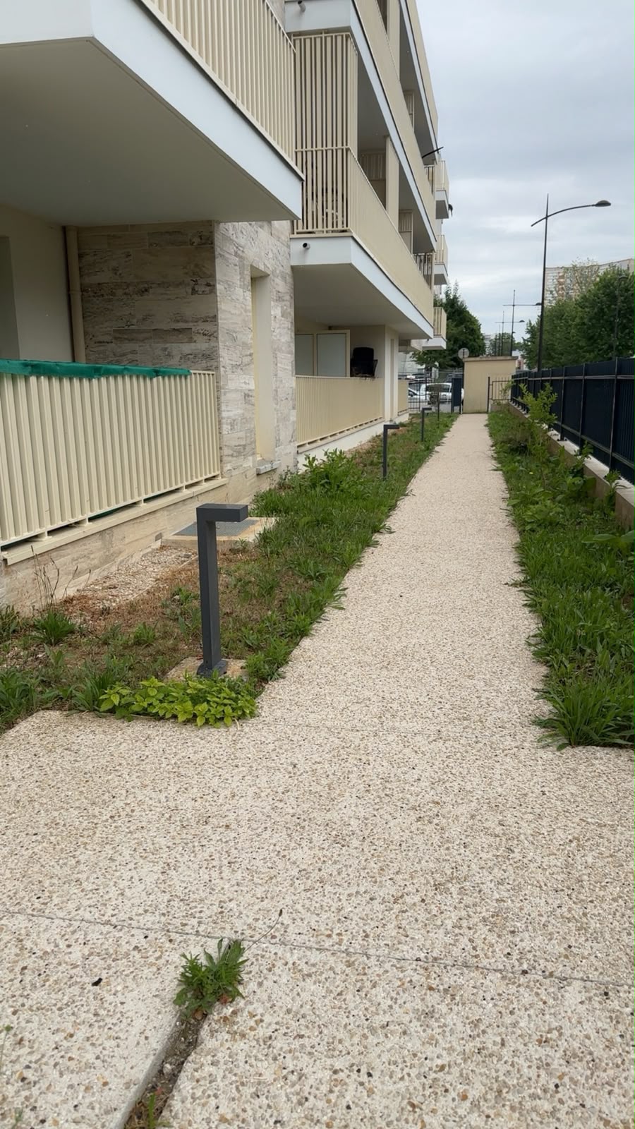 Allée résidentielle entretenue
